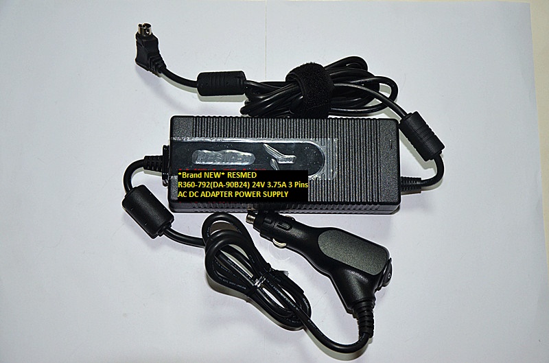 *Brand NEW* RESMED R360-792(DA-90B24) 24V 3.75A 3 Pins AC DC ADAPTER POWER SUPPLY - Click Image to Close